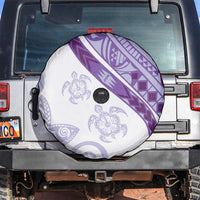 Purple Polynesian Tribal Turtle Floral Pattern Spare Tire Cover LT05 Purple - Polynesian Pride