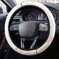Orange Polynesian Tribal Turtle Floral Pattern Steering Wheel Cover LT05 - Polynesian Pride