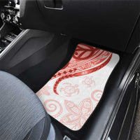 Coral Red Polynesian Tribal Turtle Floral Pattern Car Mats LT05 - Polynesian Pride