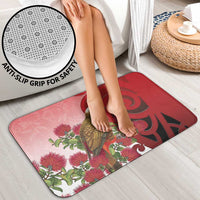 New Zealand Parrot Kaka Bathroom Set Maori Koru With Pohutukawa Flowers - Polynesian Pride