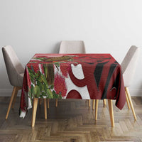 New Zealand Parrot Kaka Tablecloth Maori Koru With Pohutukawa Flowers LT05 - Polynesian Pride
