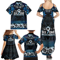 Micronesia FSM 691 Family Matching Summer Maxi Dress and Hawaiian Shirt Respect Culture
