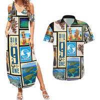 FSM Micronesia Culture Couples Matching Summer Maxi Dress and Hawaiian Shirt