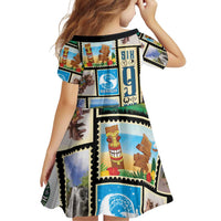 FSM Micronesia Culture Family Matching Off Shoulder Short Dress and Hawaiian Shirt