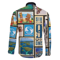 FSM Micronesia Culture Family Matching Summer Maxi Dress and Hawaiian Shirt