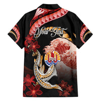 Personalised French Polynesia Victory Day Hawaiian Shirt Polynesian Pattern Plumeria LT05 - Polynesian Pride