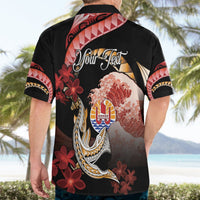Personalised French Polynesia Victory Day Hawaiian Shirt Polynesian Pattern Plumeria LT05 - Polynesian Pride