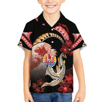 Personalised French Polynesia Victory Day Hawaiian Shirt Polynesian Pattern Plumeria LT05 - Polynesian Pride