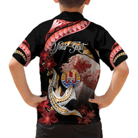 Personalised French Polynesia Victory Day Hawaiian Shirt Polynesian Pattern Plumeria LT05 - Polynesian Pride