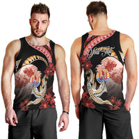 Personalised French Polynesia Victory Day Men Tank Top Polynesian Pattern Plumeria LT05 - Polynesian Pride