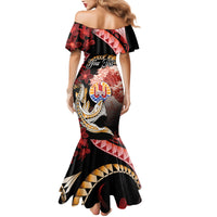 Personalised French Polynesia Victory Day Mermaid Dress Polynesian Pattern Plumeria LT05 - Polynesian Pride