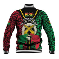 Vanuatu 45th Independence Day Baseball Jacket Long God Yumi Stanap Wild Boar LT05 - Polynesian Pride