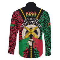 Vanuatu 46th Independence Day Family Matching Short Sleeve Bodycon Dress and Hawaiian Shirt Long God Yumi Stanap Wild Boar LT05 - Polynesian Pride