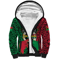 Vanuatu 45th Independence Day Sherpa Hoodie Long God Yumi Stanap Wild Boar LT05 Unisex Black - Polynesian Pride