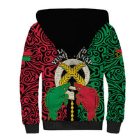 Vanuatu 46th Independence Day Sherpa Hoodie Long God Yumi Stanap Wild Boar LT05 - Polynesian Pride