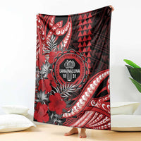 Hawaii Lahainaluna High School Blanket Tribal Tattoo With Hibiscus Flowers LT05 - Polynesian Pride