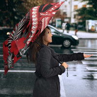 Hawaii Lahainaluna High School Umbrella Tribal Tattoo With Hibiscus Flowers LT05 - Polynesian Pride