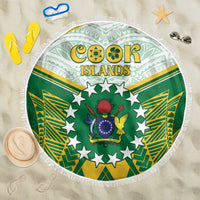 Cook Islands Ra o te Ui Ariki Beach Blanket Polynesian Pattern LT05 One Size 150cm Green - Polynesian Pride