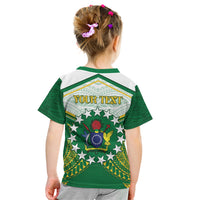 Personalised Cook Islands Ra o te Ui Ariki Kid T Shirt Polynesian Pattern LT05 - Polynesian Pride