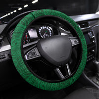 Cook Islands Ra o te Ui Ariki Steering Wheel Cover Polynesian Pattern LT05 Universal Fit Green - Polynesian Pride