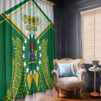 Cook Islands Ra o te Ui Ariki Window Curtain Polynesian Pattern LT05 - Polynesian Pride