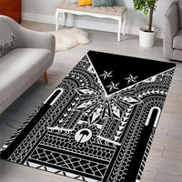 Black Philippines Sun Star Area Rug Igorot Tribal Inspiration LT05 - Polynesian Pride