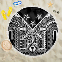 Black Philippines Sun Star Beach Blanket Igorot Tribal Inspiration LT05 One Size 150cm Black - Polynesian Pride