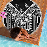 Black Philippines Sun Star Beach Blanket Igorot Tribal Inspiration LT05 - Polynesian Pride