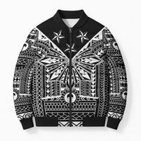 Black Philippines Sun Star Bomber Puffer Jacket Igorot Tribal Inspiration LT05 Unisex Black - Polynesian Pride