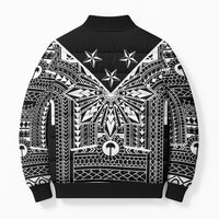 Black Philippines Sun Star Bomber Puffer Jacket Igorot Tribal Inspiration LT05 - Polynesian Pride