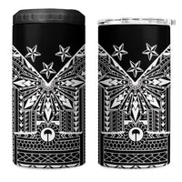 Black Philippines Sun Star 4 in 1 Can Cooler Tumbler Igorot Tribal Inspiration LT05 One Size: 16 oz Black - Polynesian Pride