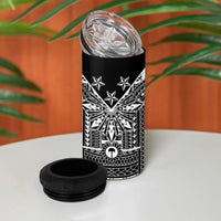 Black Philippines Sun Star 4 in 1 Can Cooler Tumbler Igorot Tribal Inspiration LT05 - Polynesian Pride