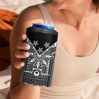 Black Philippines Sun Star 4 in 1 Can Cooler Tumbler Igorot Tribal Inspiration LT05 - Polynesian Pride
