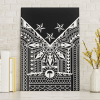Black Philippines Sun Star Canvas Wall Art Igorot Tribal Inspiration LT05 Without Frame Black - Polynesian Pride