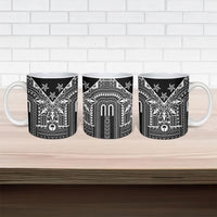 Black Philippines Sun Star Ceramic Mug Igorot Tribal Inspiration LT05 - Polynesian Pride
