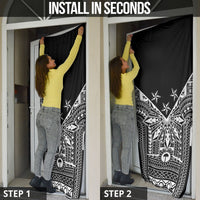 Black Philippines Sun Star Door Cover Igorot Tribal Inspiration LT05 - Polynesian Pride