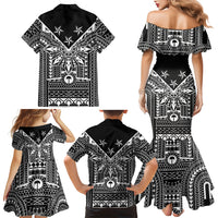 Black Philippines Sun Star Family Matching Mermaid Dress and Hawaiian Shirt Igorot Tribal Inspiration
