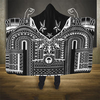 Black Philippines Sun Star Hooded Blanket Igorot Tribal Inspiration LT05 - Polynesian Pride