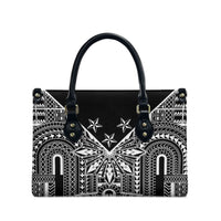 Black Philippines Sun Star Leather Bag Igorot Tribal Inspiration LT05 - Polynesian Pride