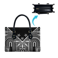Black Philippines Sun Star Leather Bag Igorot Tribal Inspiration LT05 - Polynesian Pride