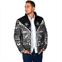 Black Philippines Sun Star Padded Jacket Igorot Tribal Inspiration LT05 - Polynesian Pride