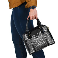 Black Philippines Sun Star Shoulder Handbag Igorot Tribal Inspiration LT05 - Polynesian Pride