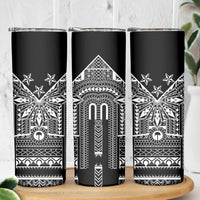 Black Philippines Sun Star Skinny Tumbler Igorot Tribal Inspiration LT05 - Polynesian Pride