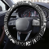 Black Philippines Sun Star Steering Wheel Cover Igorot Tribal Inspiration LT05 - Polynesian Pride