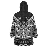 Black Philippines Sun Star Wearable Blanket Hoodie Igorot Tribal Inspiration LT05 - Polynesian Pride