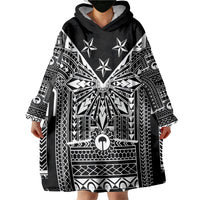 Black Philippines Sun Star Wearable Blanket Hoodie Igorot Tribal Inspiration LT05 - Polynesian Pride
