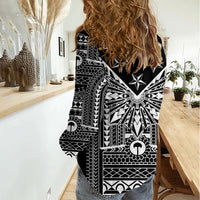 Black Philippines Sun Star Women Casual Shirt Igorot Tribal Inspiration LT05 - Polynesian Pride