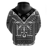 Black Philippines Sun Star Zip Hoodie Igorot Tribal Inspiration LT05 - Polynesian Pride