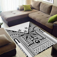 White Philippines Sun Star Area Rug Igorot Tribal Inspiration LT05 - Polynesian Pride