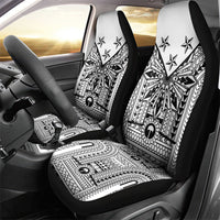 White Philippines Sun Star Car Seat Cover Igorot Tribal Inspiration LT05 - Polynesian Pride